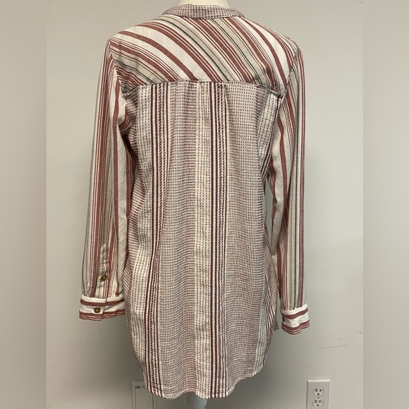 Soft Surroundings Striped Repose Beaded Tunic Sz M - Picture 9 of 14